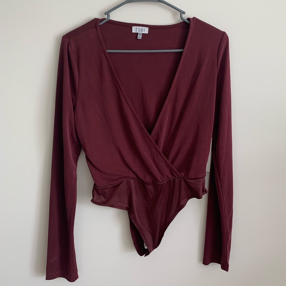 Maroon/crimson Longsleeve bodysuit